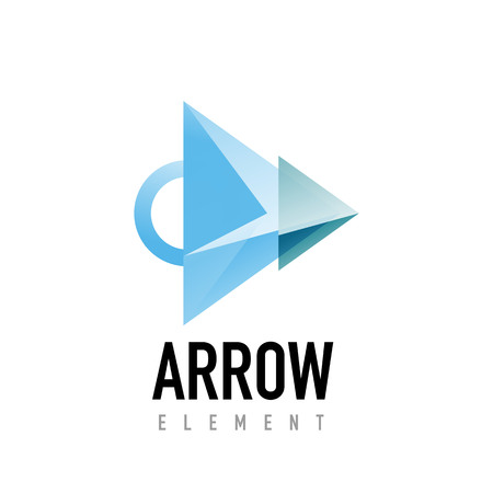Vector arrow geometric design logoのイラスト素材