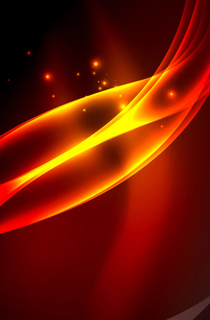 Vector glowing wave, smoke design wavy linesのイラスト素材