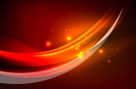 Vector glowing wave, smoke design wavy linesのイラスト素材