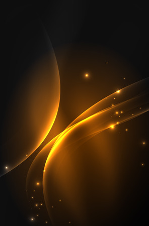 Vector glowing wave, smokeのイラスト素材