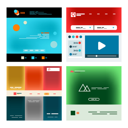 A Vector web site page design development concept.のイラスト素材