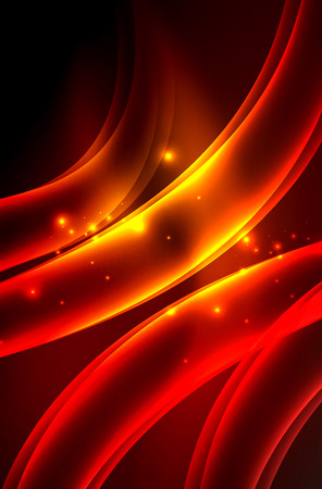 Vector glowing wave, smokeのイラスト素材