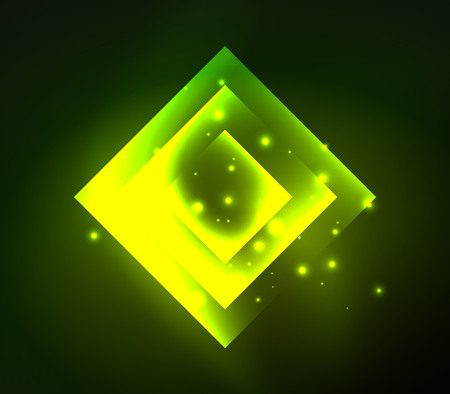 Dark background design with shiny glowing effects, lines and glass squaresのイラスト素材