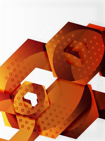 Vector 3d hexagon backgroundのイラスト素材