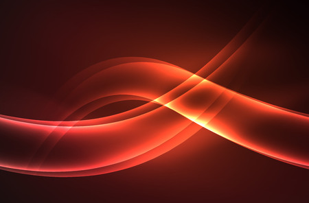 Vector glowing wave, smoke design wavy linesのイラスト素材