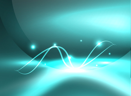 Glowing shiny wave backgroundのイラスト素材