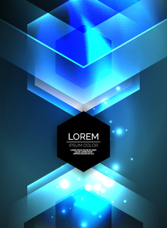 Digital technology glowing arrowsのイラスト素材