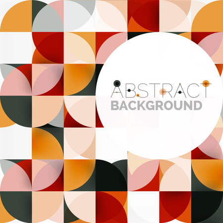 Modern geometrical abstract background - circles. Business or technology presentation design template, brochure or flyer pattern, or geometric web bannerのイラスト素材