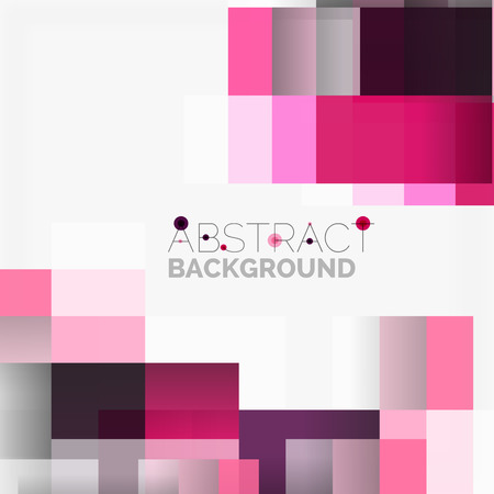 Abstract vector blocks template design background, simple geometric shapes on white, straight lines and rectanglesのイラスト素材