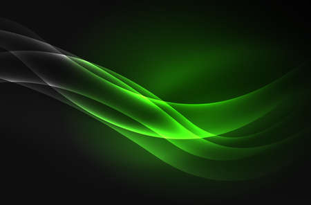 Vector glowing wave, smokeのイラスト素材