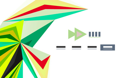 Modern triangle presentation templateのイラスト素材