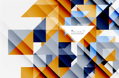 Triangle pattern design background. Vector business or technology presentation template, brochure or...