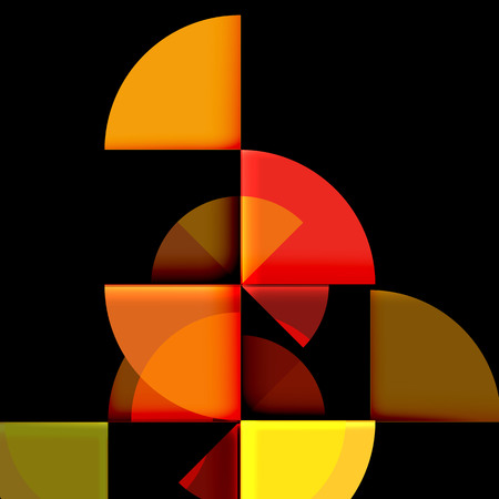 Geometric circle abstract bannerのイラスト素材