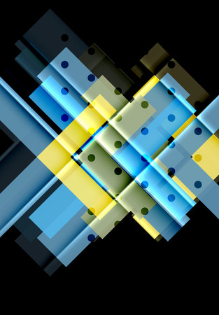 Color arrows on black backgroundのイラスト素材