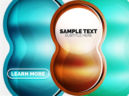 Glass or plastic hi-tech bubbleのイラスト素材