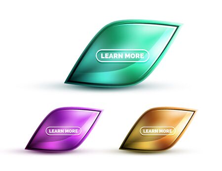 Realistic matte glass abstract icon for message. Price label or tag design, technology web design box, ui buttonのイラスト素材