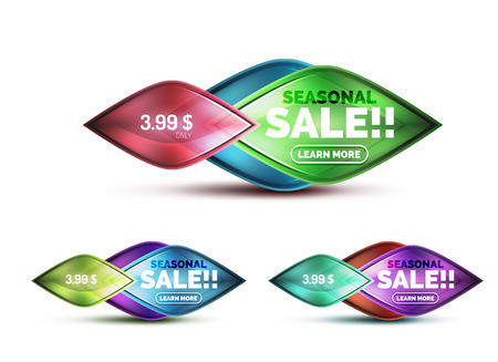 Realistic matte glass abstract icon for message. Price label or tag design, technology web design box, ui buttonのイラスト素材