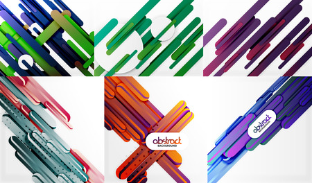 Vector straight line abstract background setのイラスト素材