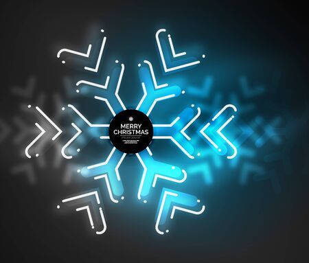 Frozen winter holiday background, Christmas snowflakesのイラスト素材