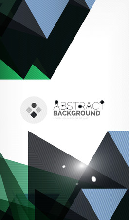 Triangle design business template with lightsのイラスト素材