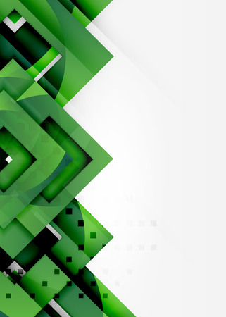 Squares geometric object in light 3d space, abstract backgroundのイラスト素材