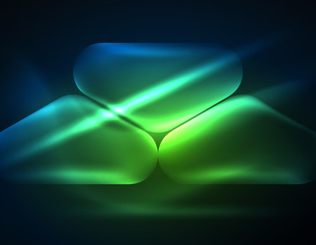 Illuminated lens flares, glowing color techno backgroundのイラスト素材