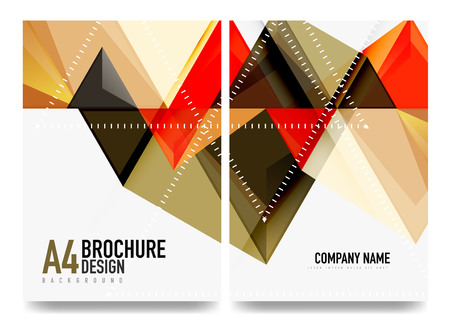 Business brochure cover layout, flyer a4 templateのイラスト素材