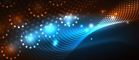 Smooth smoke particle waveのイラスト素材