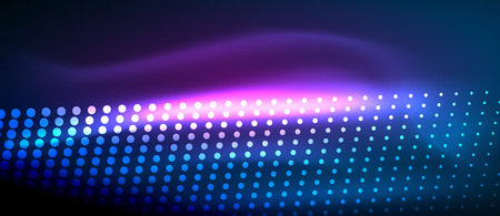 Neon light effects, particlesのイラスト素材