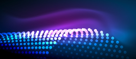 Neon light effects, particlesの写真素材