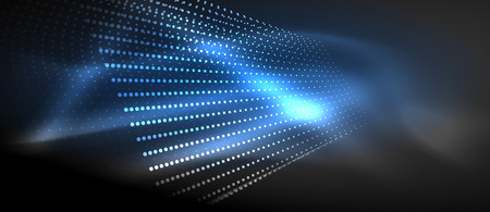 Neon light effects, particlesのイラスト素材