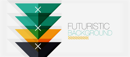 Minimalistic triangle modern banner design, geometric abstract background