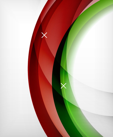 Glossy wave vector background with light and shadow effects, white cross shapesのイラスト素材