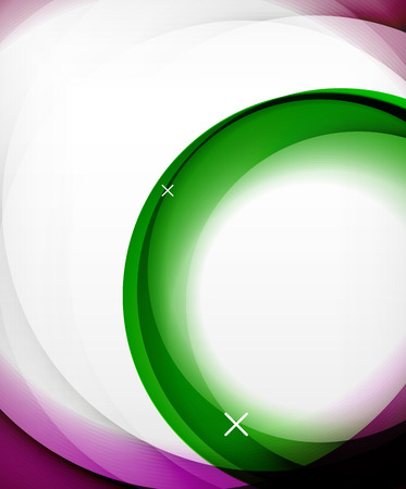 Vector transparent color wave lines abstract background, glossy glass waves, vector abstract backgrounds, shiny light effects templates for web banner, business or technology presentation background or elementsのイラスト素材
