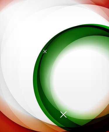 Vector transparent color wave lines abstract background, glossy glass waves, vector abstract backgrounds, shiny light effects templates for web banner, business or technology presentation background or elementsのイラスト素材