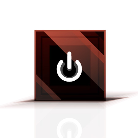 Power button icon, start symbol, web design UI or application design elementのイラスト素材