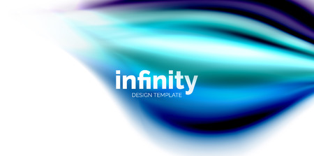 Vector 3d fluid colors wave background illustration.のイラスト素材