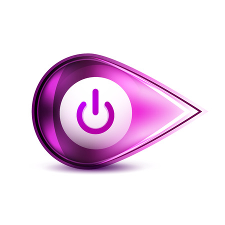 Power button icon, start symbol, vector illustrationのイラスト素材