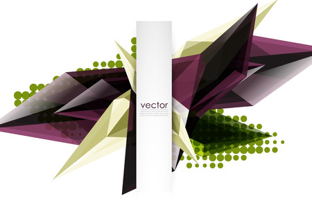 Colorful blooming crystals vector abstract backgroundのイラスト素材