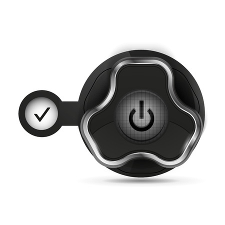 Techno futuristic start power buttonのイラスト素材