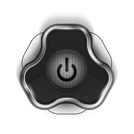 Techno futuristic start power buttonのイラスト素材