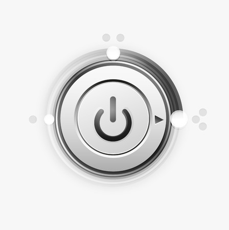 Power button technology  iconのイラスト素材
