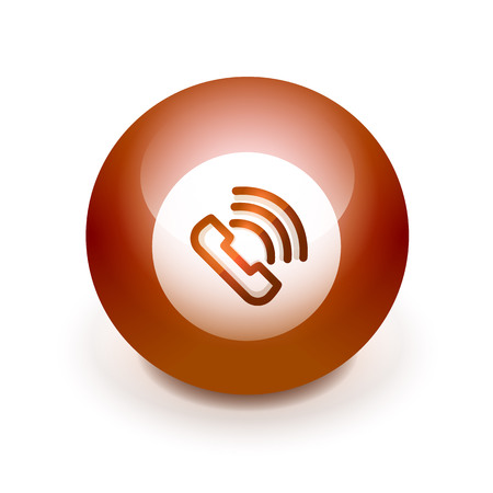 Phone button, call support idea, vector illustrationのイラスト素材