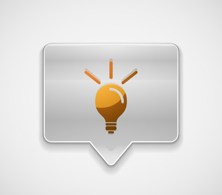 Light bulb, new idea concept web buttonのイラスト素材