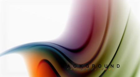 Swirl fluid flowing colors motion effect, holographic abstract backgroundのイラスト素材
