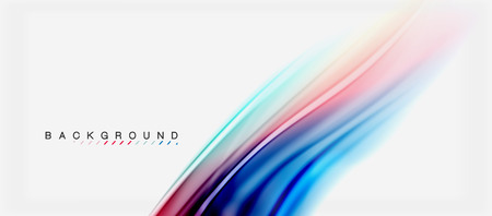 Blurred Fluid Colors Background Abstract Waves Lines Mixing