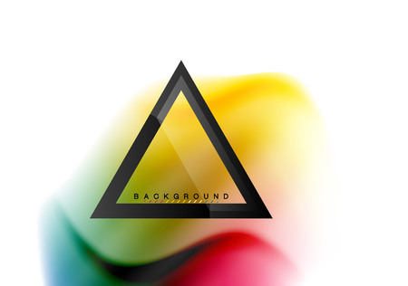 Swirl fluid flowing colors motion effect, holographic abstract background. Vector illustrationのイラスト素材