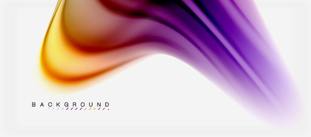 Blurred Fluid Colors Background Abstract Waves Lines Mixing