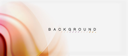 Swirl fluid flowing colors motion effect, holographic abstract background. Vector illustrationのイラスト素材