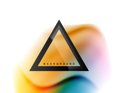 Swirl fluid flowing colors motion effect, holographic abstract backgroundのイラスト素材